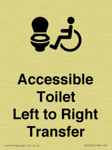 Accessible Toilet with Left to Right Transfer